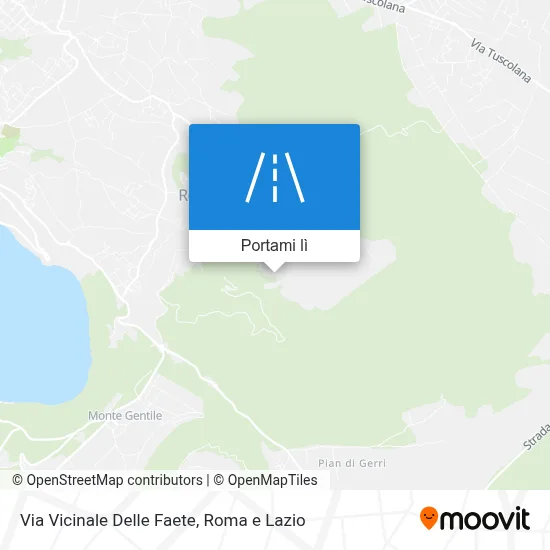 Mappa Via Vicinale Delle Faete