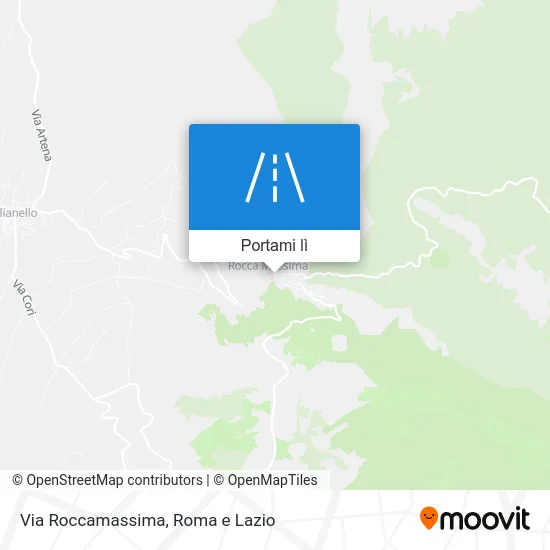 Mappa Via Roccamassima