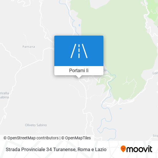 Mappa Strada Provinciale 34 Turanense