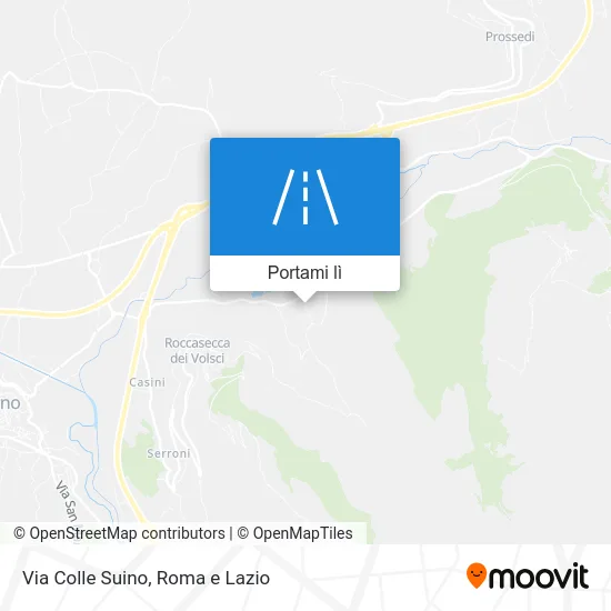 Mappa Via Colle Suino