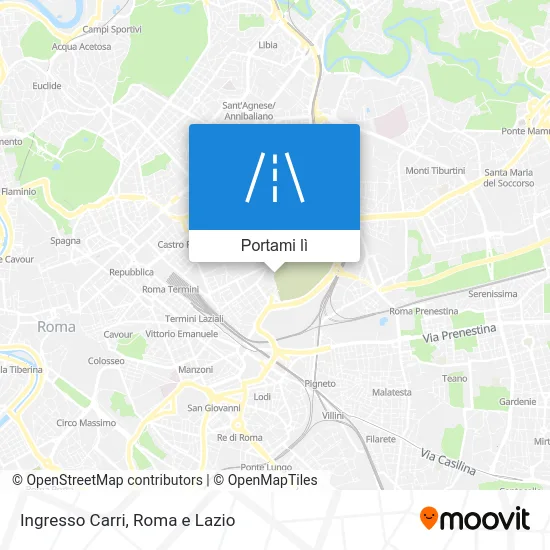 Mappa Ingresso Carri