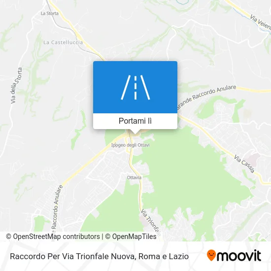 Mappa Raccordo Per Via Trionfale Nuova