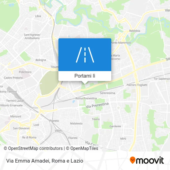 Mappa Via Emma Amadei