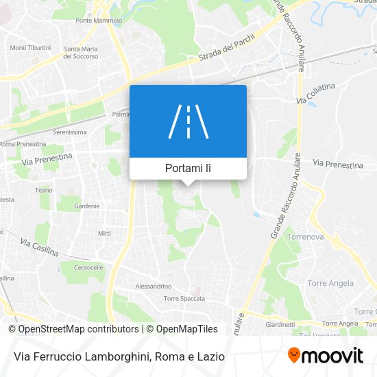 Mappa Via Ferruccio Lamborghini