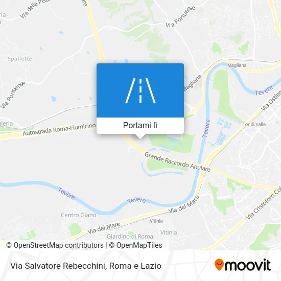 Mappa Via Salvatore Rebecchini