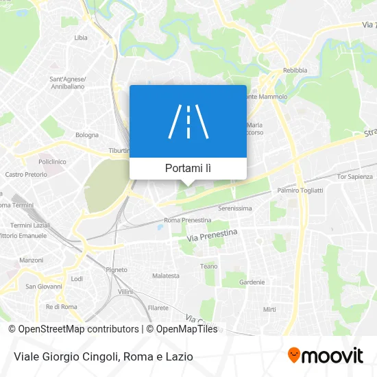 Mappa Viale Giorgio Cingoli
