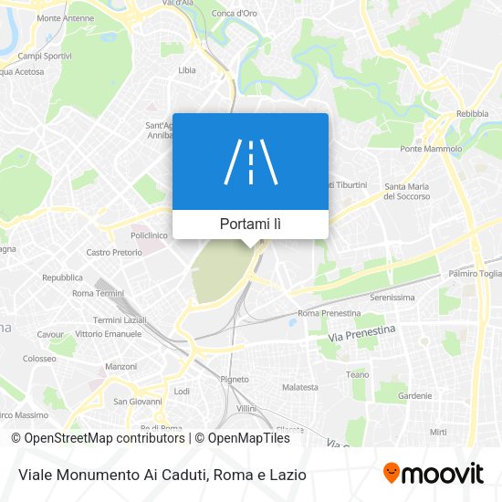 Mappa Viale Monumento Ai Caduti