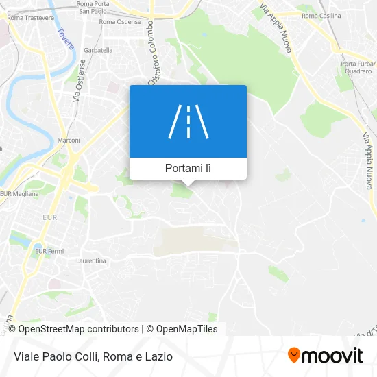 Mappa Viale Paolo Colli