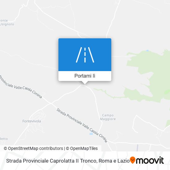 Mappa Strada Provinciale Caprolatta II Tronco