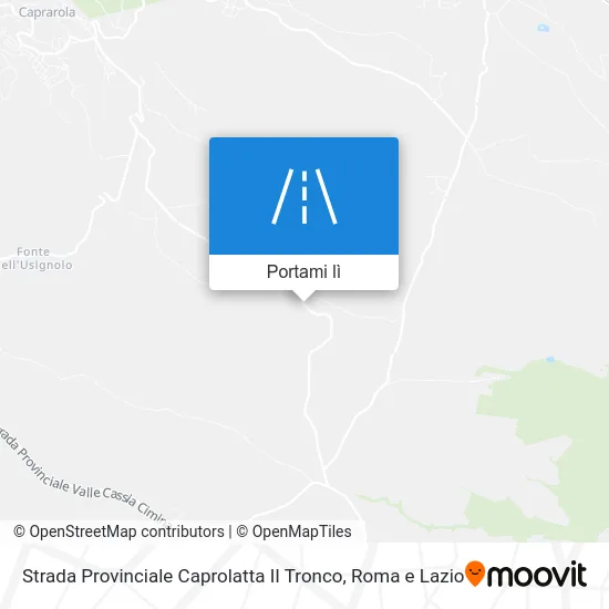 Mappa Strada Provinciale Caprolatta II Tronco