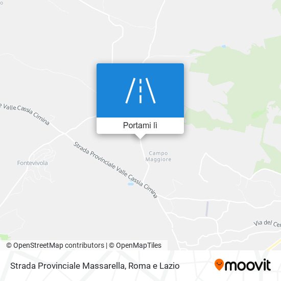 Mappa Strada Provinciale Massarella