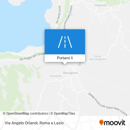 Mappa Via Angelo Orlandi