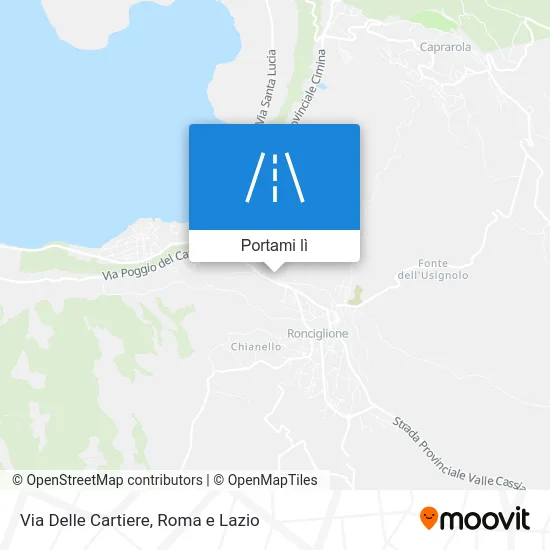 Mappa Via Delle Cartiere