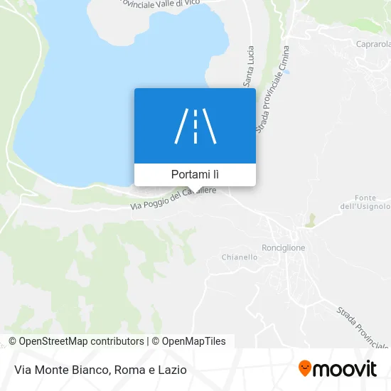 Mappa Via Monte Bianco