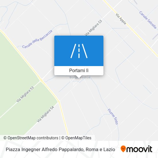Mappa Piazza Ingegner Alfredo Pappalardo