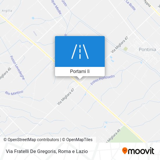 Mappa Via Fratelli De Gregoris