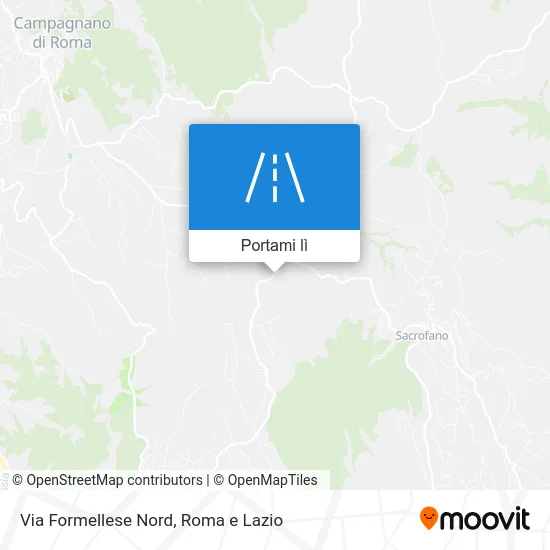 Mappa Via Formellese Nord