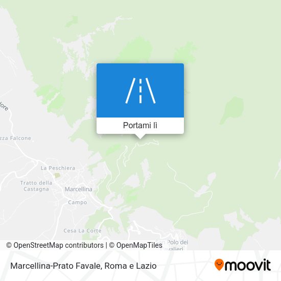 Mappa Marcellina-Prato Favale