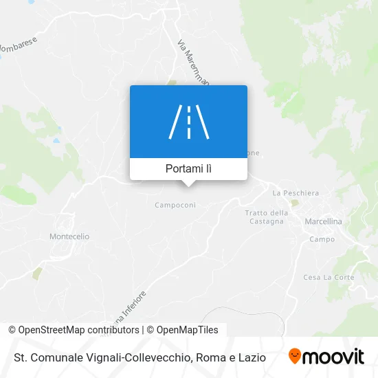 Mappa St. Comunale Vignali-Collevecchio