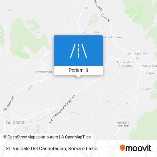 Mappa St. Vicinale Del Cannetaccio