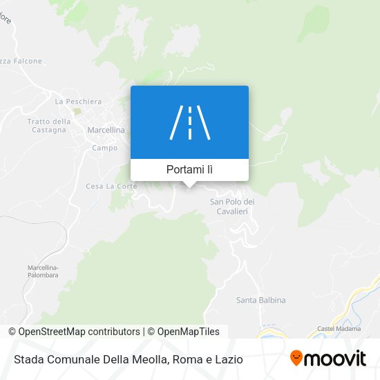 Mappa Stada Comunale Della Meolla