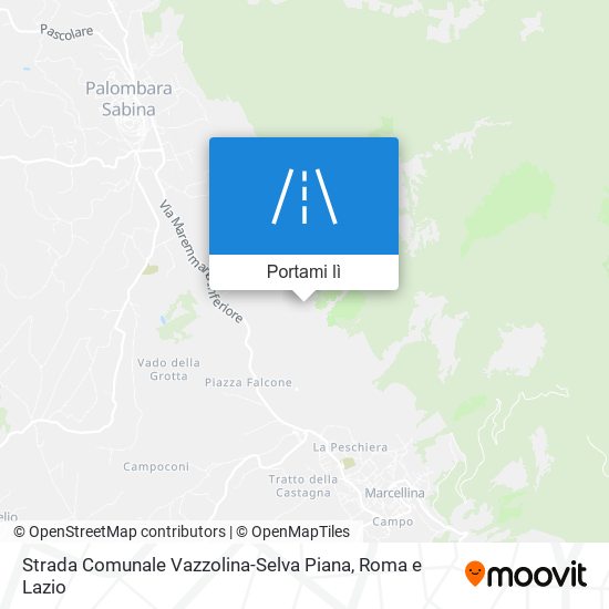 Mappa Strada Comunale Vazzolina-Selva Piana