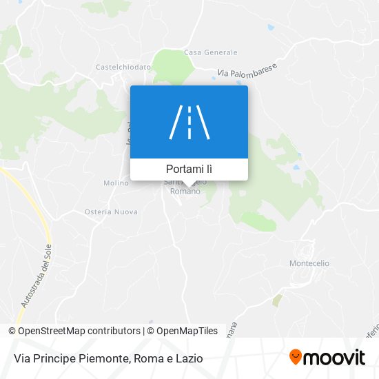 Mappa Via Principe Piemonte