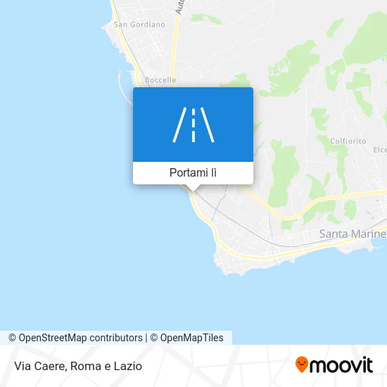 Mappa Via Caere