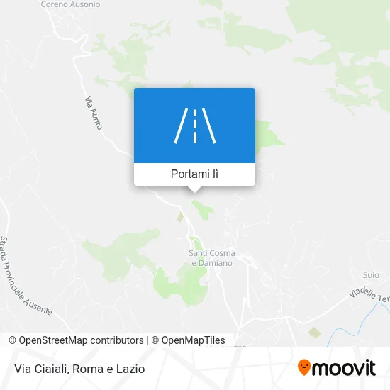 Mappa Via Ciaiali
