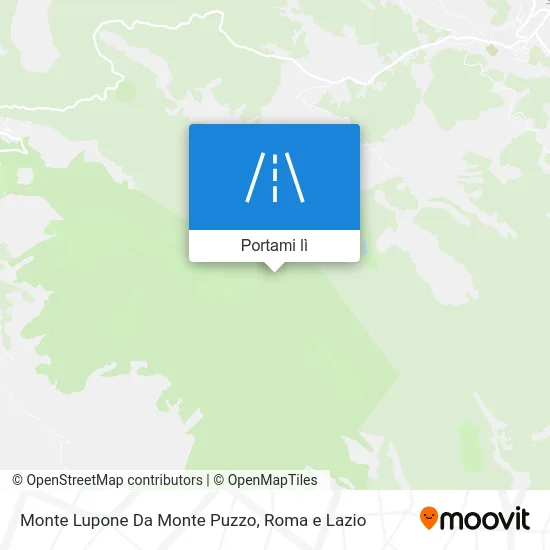 Mappa Monte Lupone Da Monte Puzzo