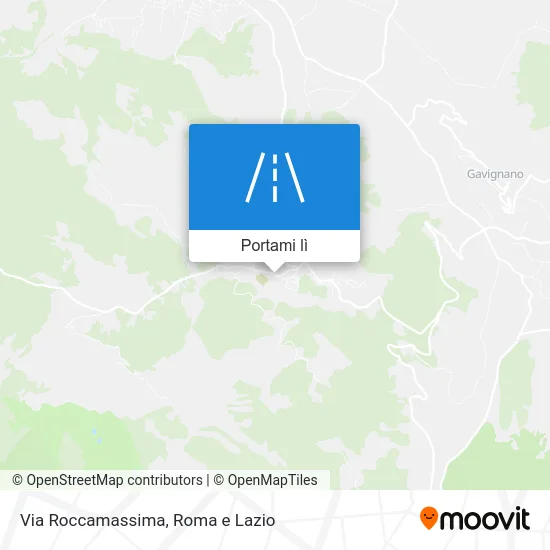 Mappa Via Roccamassima