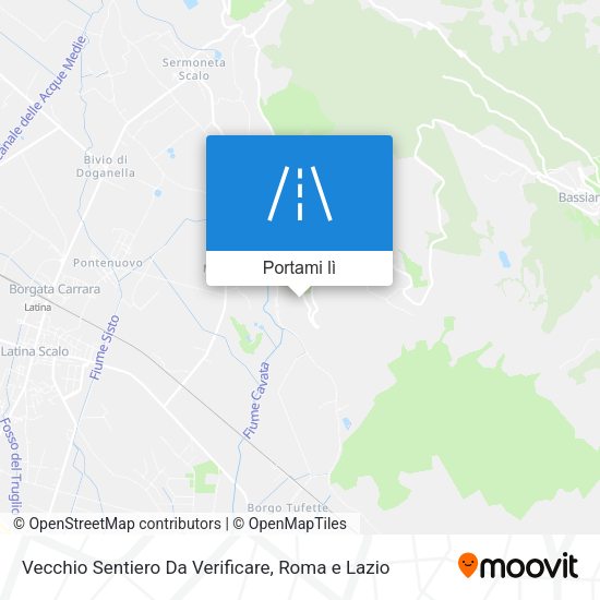 Mappa Vecchio Sentiero Da Verificare