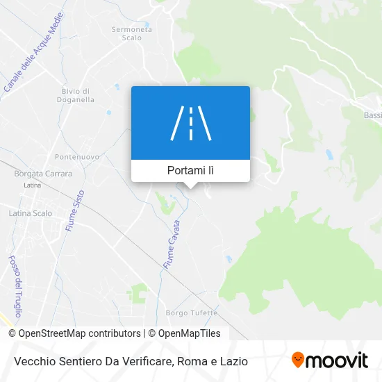 Mappa Vecchio Sentiero Da Verificare