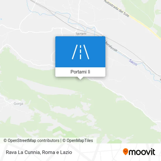 Mappa Rava La Cunnia