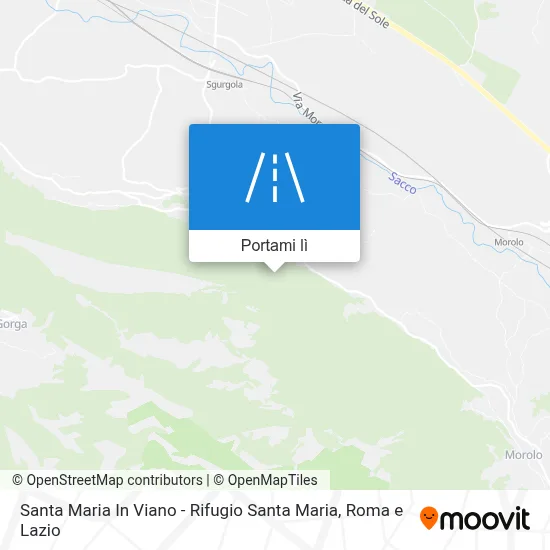 Mappa Santa Maria In Viano - Rifugio Santa Maria