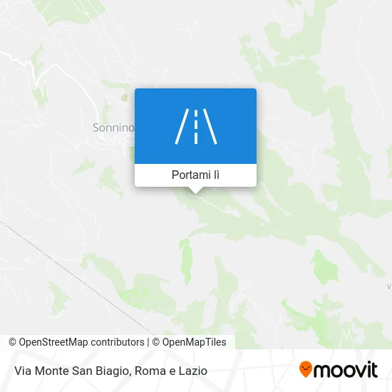 Mappa Via Monte San Biagio
