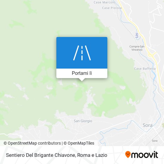 Mappa Sentiero Del Brigante Chiavone