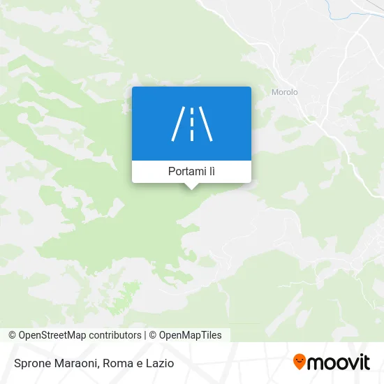 Mappa Sprone Maraoni