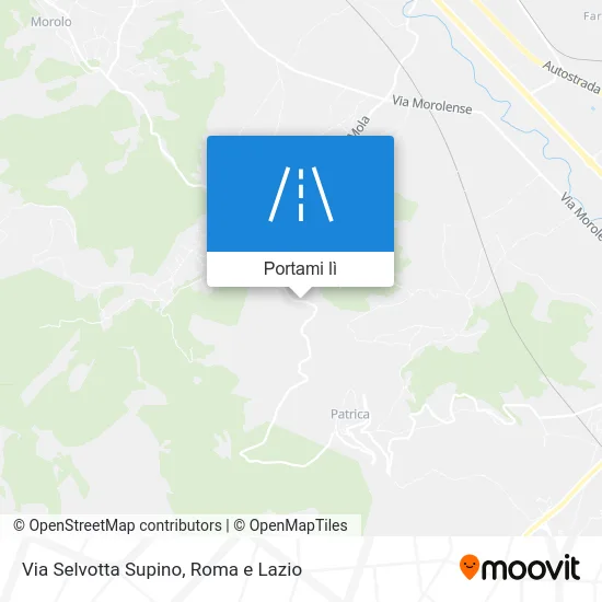 Mappa Via Selvotta Supino