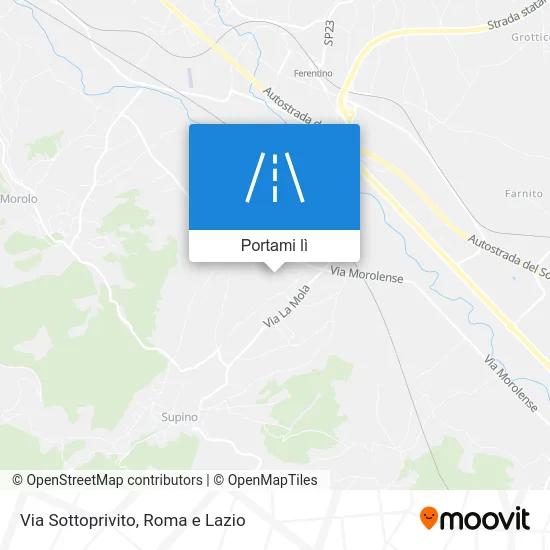 Mappa Via Sottoprivito