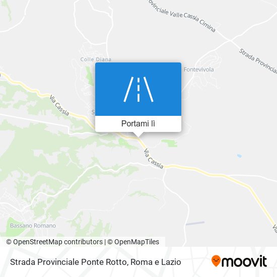 Mappa Strada Provinciale Ponte Rotto