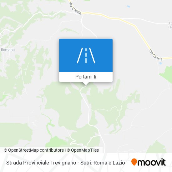 Mappa Strada Provinciale Trevignano - Sutri