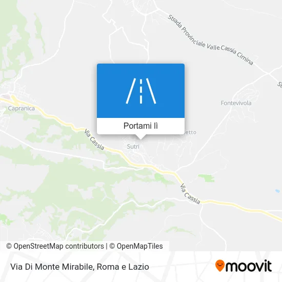 Mappa Via Di Monte Mirabile
