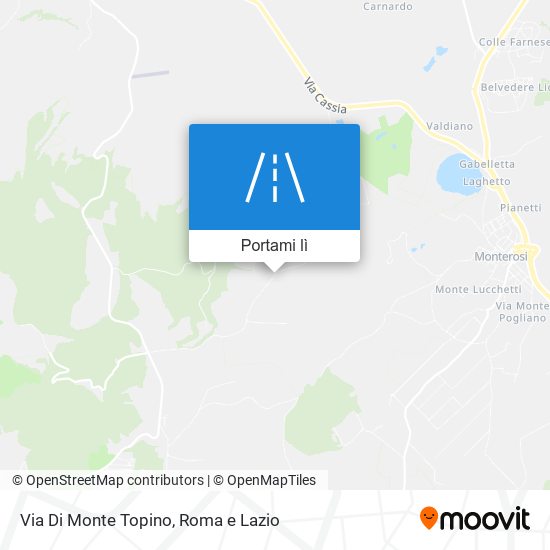 Mappa Via Di Monte Topino