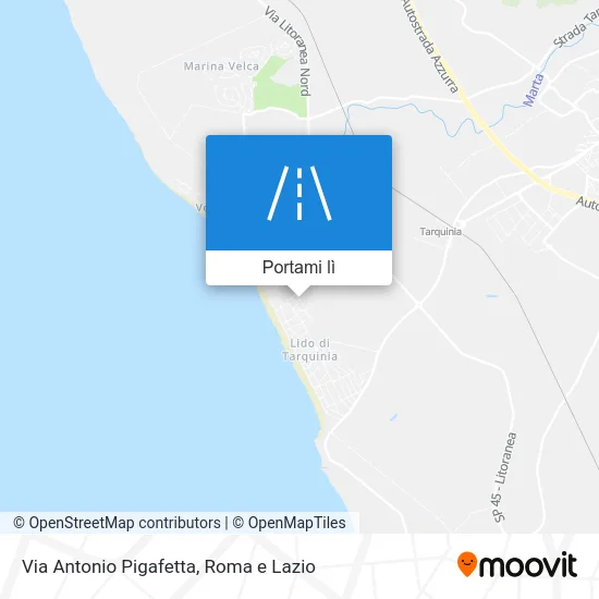 Mappa Via Antonio Pigafetta