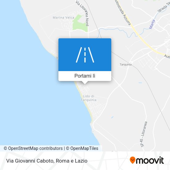 Mappa Via Giovanni Caboto