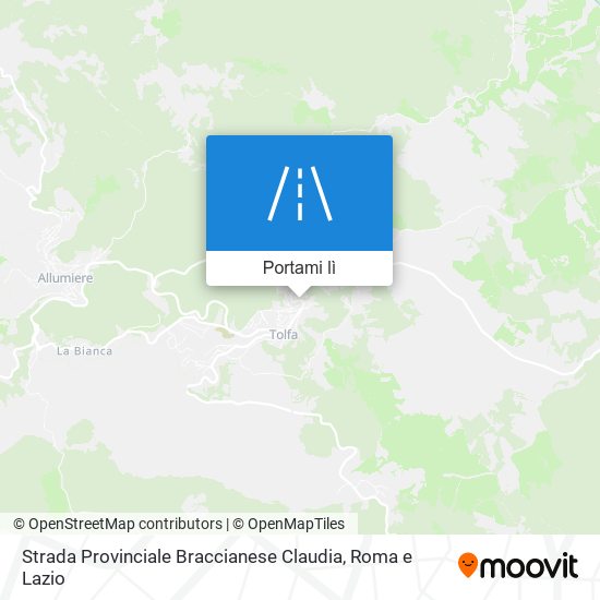 Mappa Strada Provinciale Braccianese Claudia