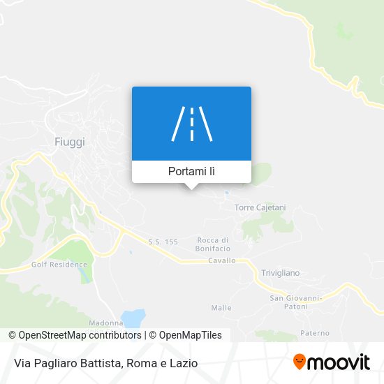 Mappa Via Pagliaro Battista
