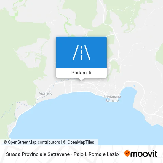 Mappa Strada Provinciale Settevene - Palo I