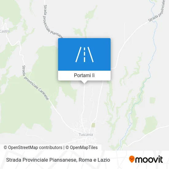 Mappa Strada Provinciale Piansanese